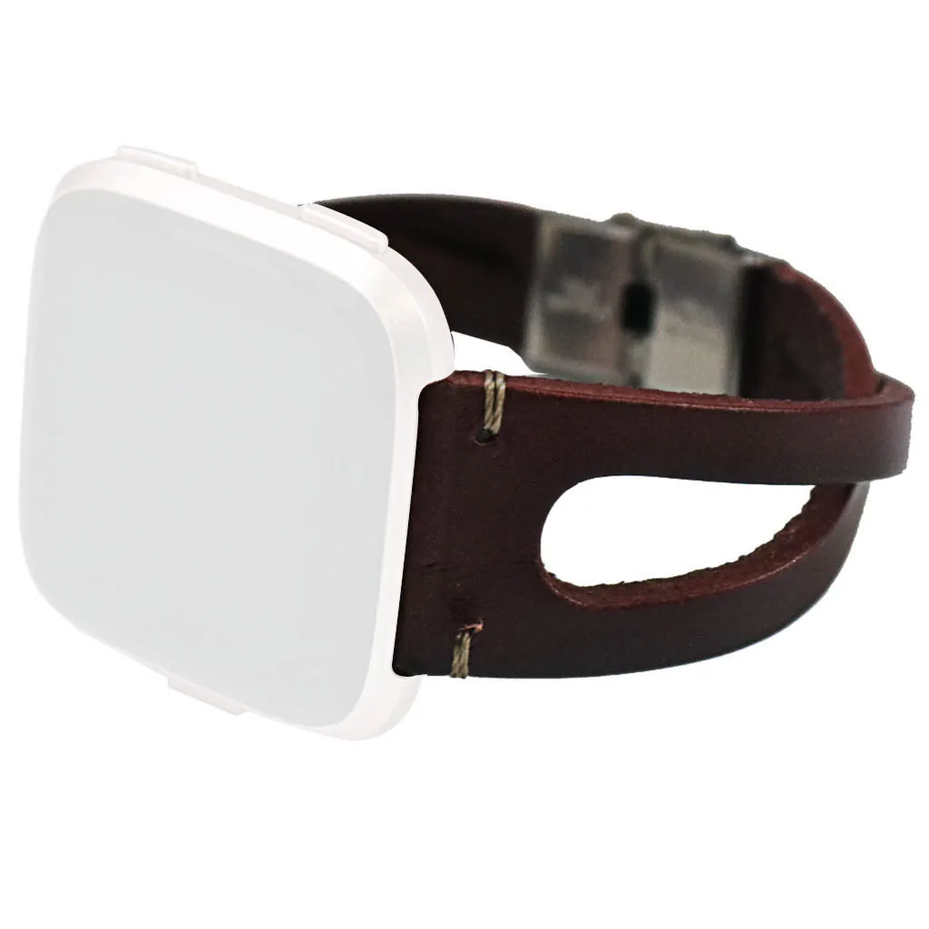 Ouhaobin кожаный ремешок для Fitbit Versa/Versa Lite, сменный Браслет, Кожаный ремешок, браслет на запястье 601