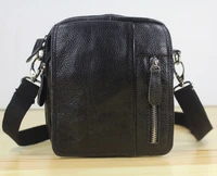 fashion new 100 genuine leather messenger bags men leather shoulder bag cross body bag leisure small casual bag black m152