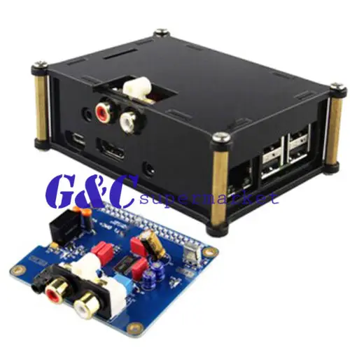 Новый акриловый чехол для Raspberry Pi 2 B / + I2S интерфейс HIFI DAC аудио карта | Электронные