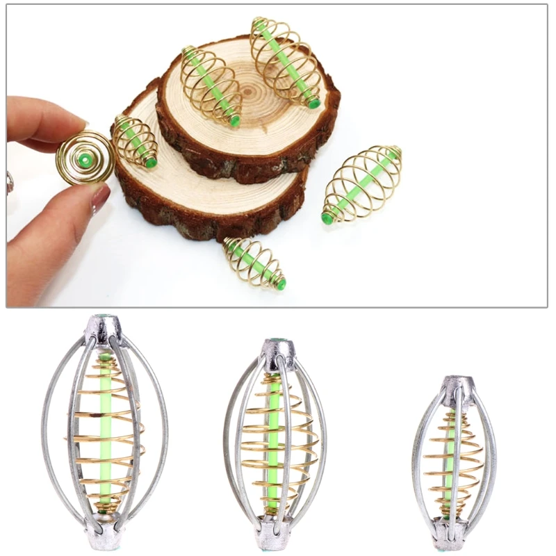 

6 Wire Method Carp Fishing Feeder Swim Feeders Spring Lead Sinker