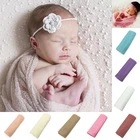 50*160 см реквизит для фотосъемки новорожденных аксессуары для фотосессии реквизит одеяло для студийной детской пеленки мягкие тянущиеся обертывания для новорожденных