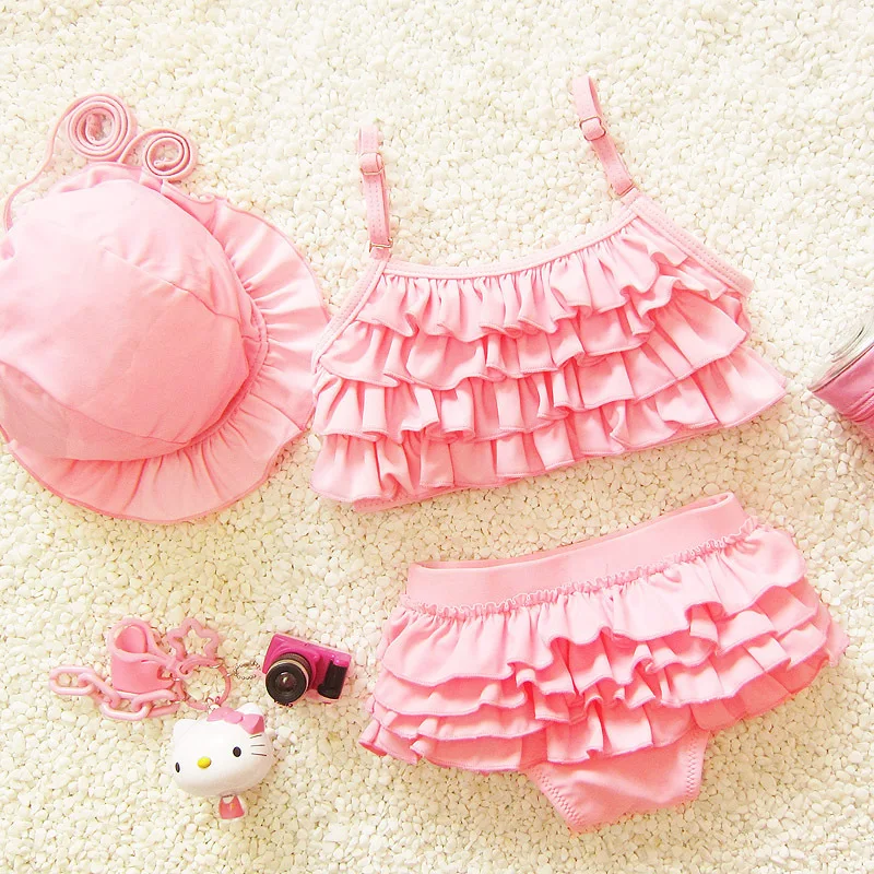 Летнее платье детское для маленьких девочек Купальник Bikin детей возраста от 0 до 8