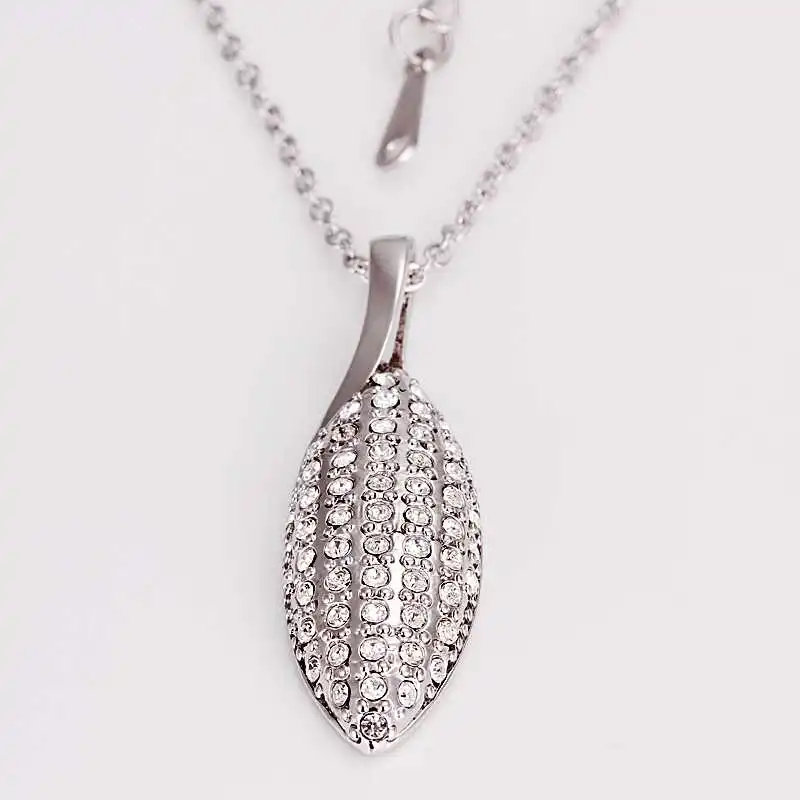 Free shipping 18K GP gold plated necklace fine fashion nickel free tin alloy rhinestone crystal jewelry SMTPN434 | Украшения и