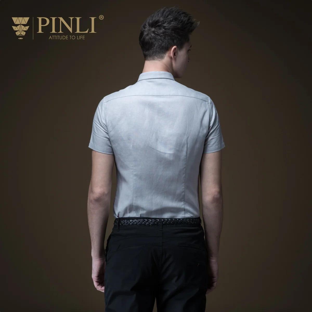 Мужская хлопковая рубашка с короткими рукавами и вышивкой Camisa Social Made Новинка