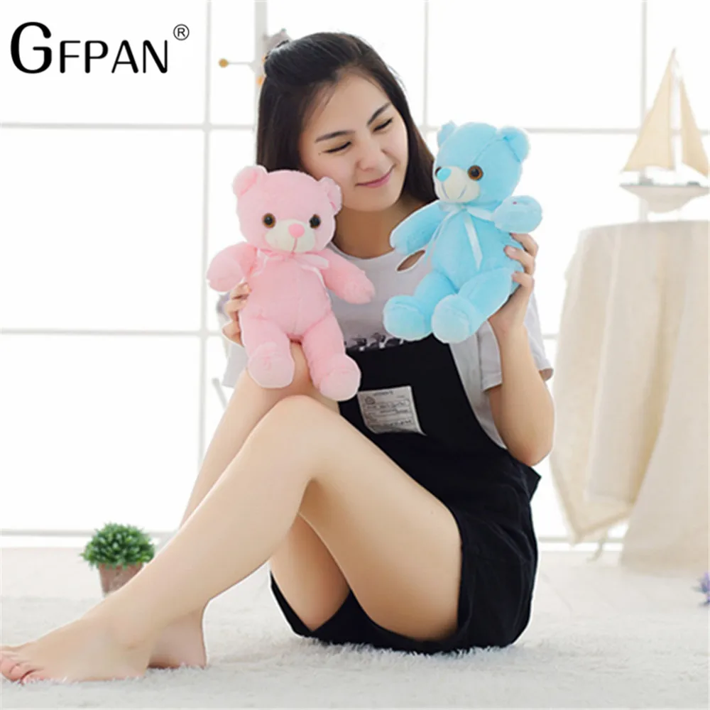 

1pc 33cm Stuffed Animal Luminous Plush Toys Stuffed Animal Bear Teddy Bear Baby Sleeping Toy Birthday Gift For Kid Brinquedos