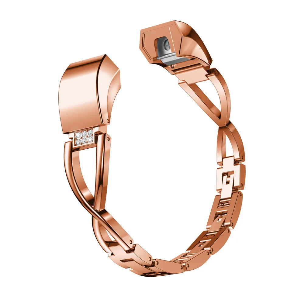 

High quality Watch band For Fitbit Alta HR/Alta Replacement Small Metal Crystal Watch Band Wrist strap For Fitbit Alta HR