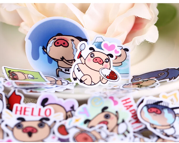 40 шт. креативные кавайные самодельные наклейки на брюки panpaka/красивые