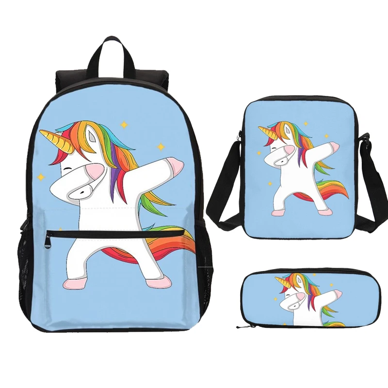 

New Cartoon School Bags For Teenage Girls Kids Backpack Set Male Feminina Laptop Children Bagpack Large Cute Mochila Escolares