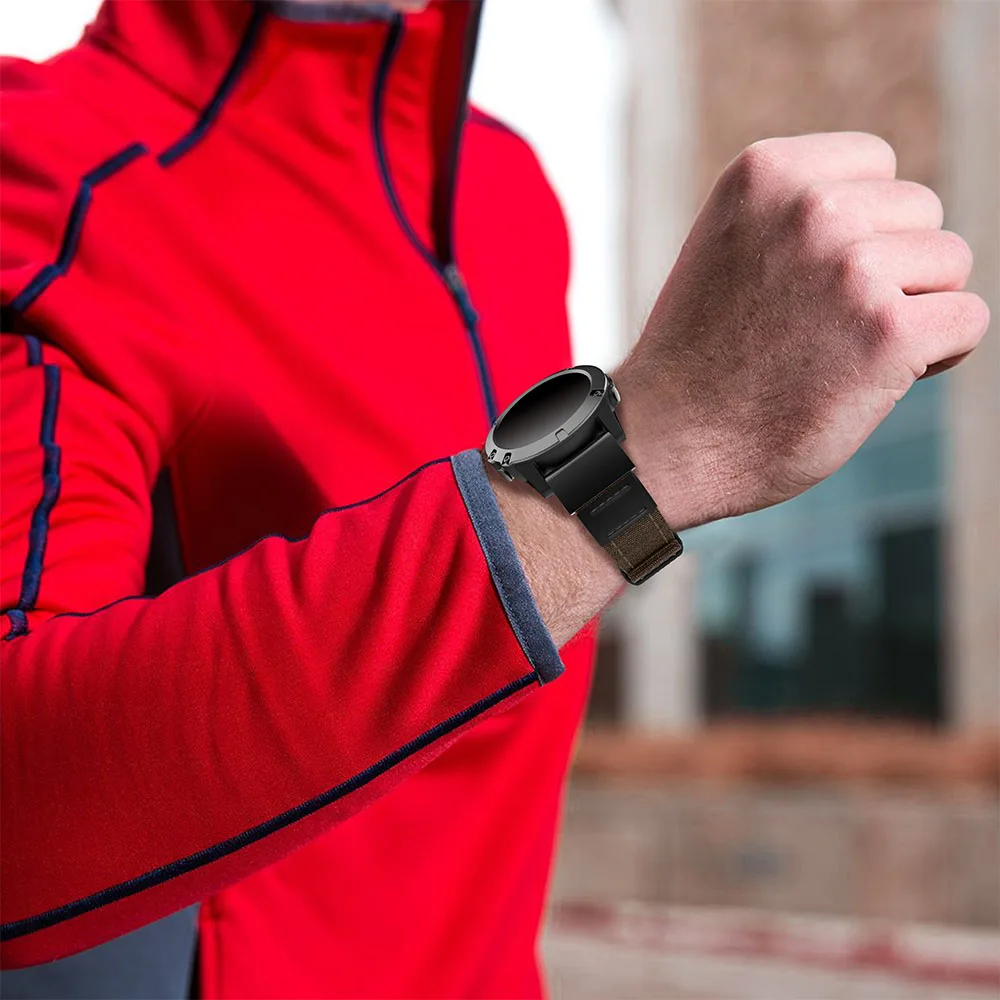 26 мм 22 нейлон ремешок для смарт-часов Garmin Fenix 5X 5 3 HR/Forerunner 935 GPS часы выпуск легко Quick