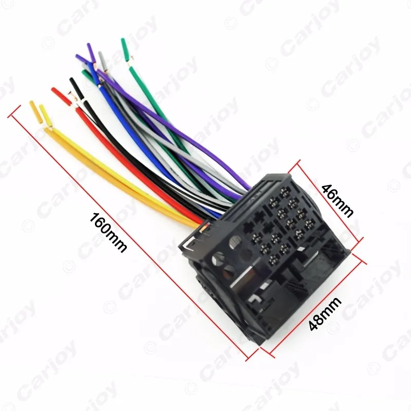 LEEWA 10X заводское Радио Стерео установка Реверсивный Мужской провод жгут проводов
