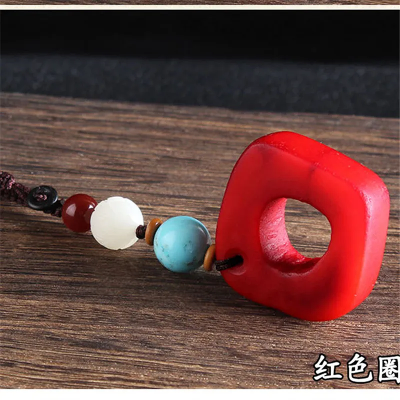 Оригинальная подвеска для автомобильного ключа из косточки говядины, ручной работы, вязанная верблюжьим волосом, креативные небольшие подарки для мужчин и женщин.