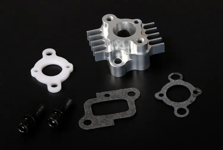 CNC воздушный впускной коллектор в комплекте прокладка для roufan 32cc 36cc 45CC двигателя Zenoah CY 1/5 HPI KM Rovan Baja 5B 5T Losi 5ive-T DBXL