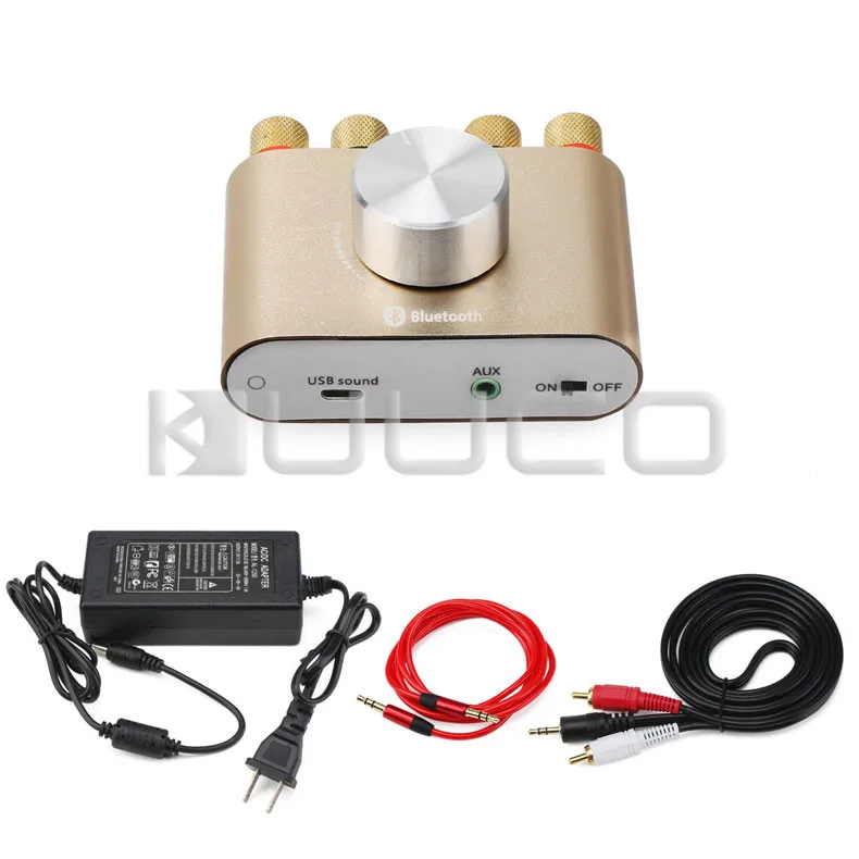 

Wireless Amplifier 30W+30W Dual Channel Bluetooth 4.0 Stereo Amplifier Wireless Digital HiFi Audio Receiver TPA3110 2.0 DC12~24V