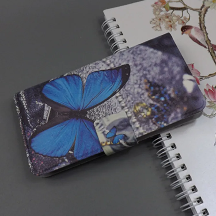 Ультратонкий винтажный флип-чехол с изображением бабочки цветка флага для Sony Xperia