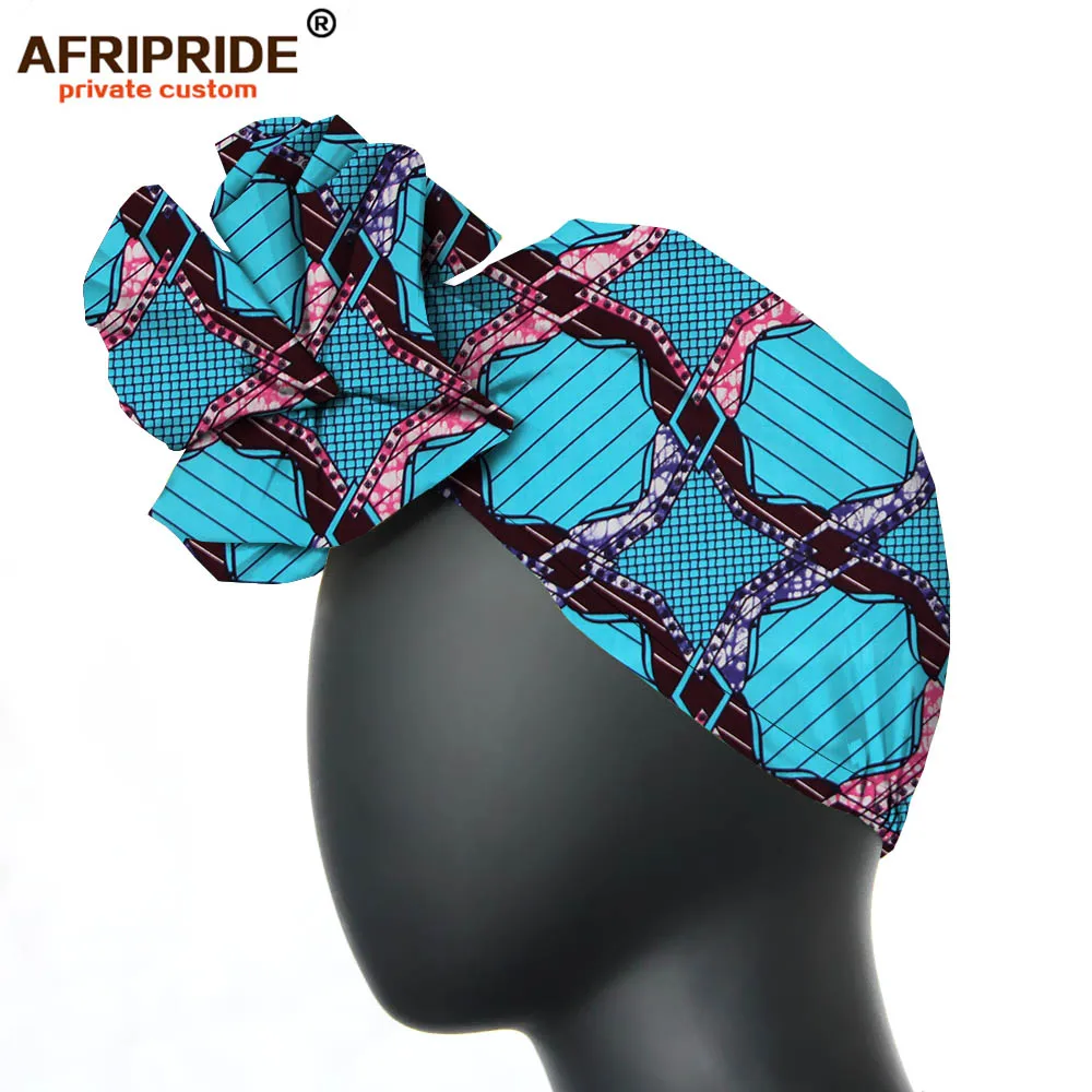 African headtie hat nigeria turban headband already tied african head wraps cap head scarf ankara fabric print AFRIPRIDE A19H003 - Цвет: 146
