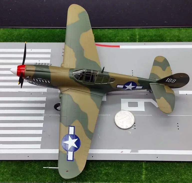 WWII US P-40M Flying Tigers AVG aircraft 1/48 diecast plane Easy model |