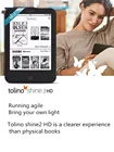 Электронная книга Tolino Shine 2, встроенсветильник устройство для чтения электронных книг, Wi-Fi, HD электронные чернила, сенсорный экран 6 дюймов 1024x1448 300 пикселей на дюйм