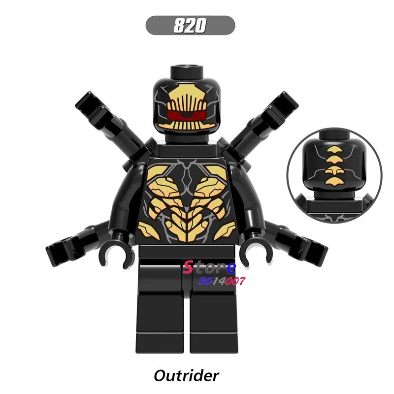 820 Один Marvel Мстители 3 Бесконечность войны часть Железный человек Проксима ночное видение Gamora Ebony Maw ОСА строительные блоки игрушки для детей - Цвет: 820