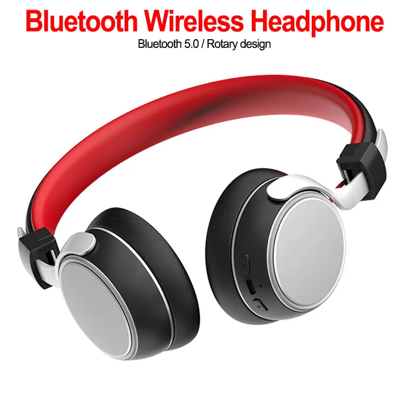 

Active Noise Cancelling Wireless Bluetooth Headphones Foldable Over-ear Portable Headset for Phones Music with Mic