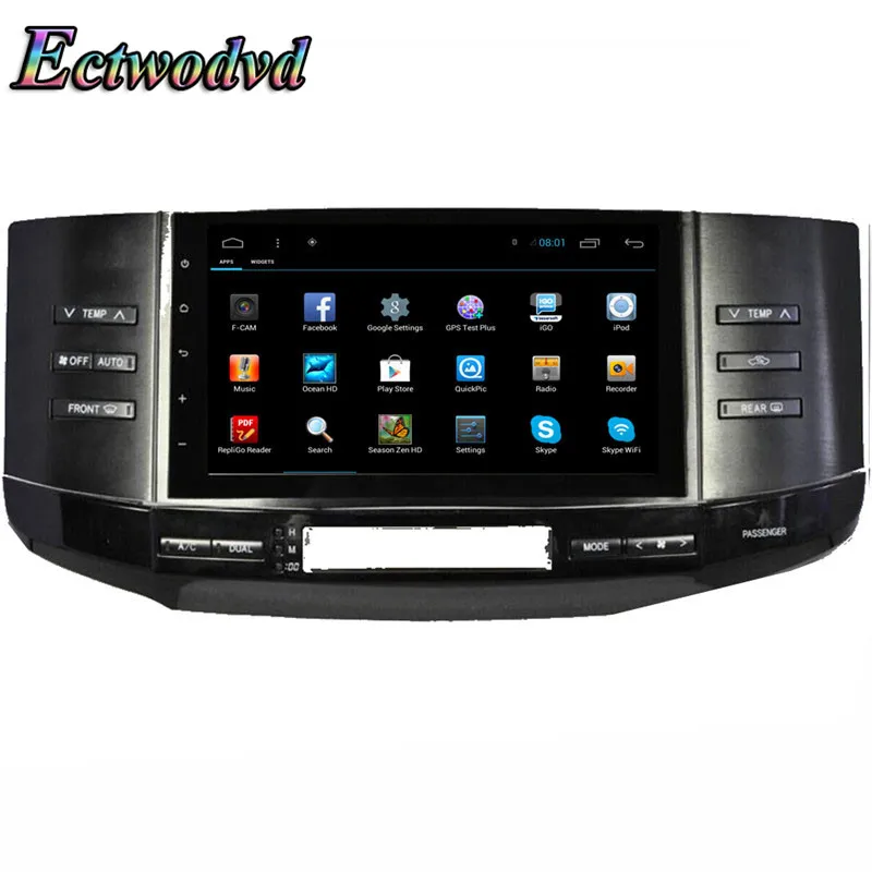 Ectwodvd 9 дюймов Восьмиядерный Android 8 1/четырехъядерный 7 1 автомобильный DVD gps для Toyota