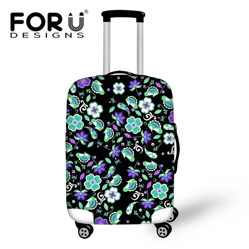 FORUDESIGNS/3D Цветочный дорожный багажный чехол для 18-30 дюймов, чехол для багажника, пылезащитный чехол на молнии с принтом розы, чемодан, эластичное покрытие - Цвет: CC3013