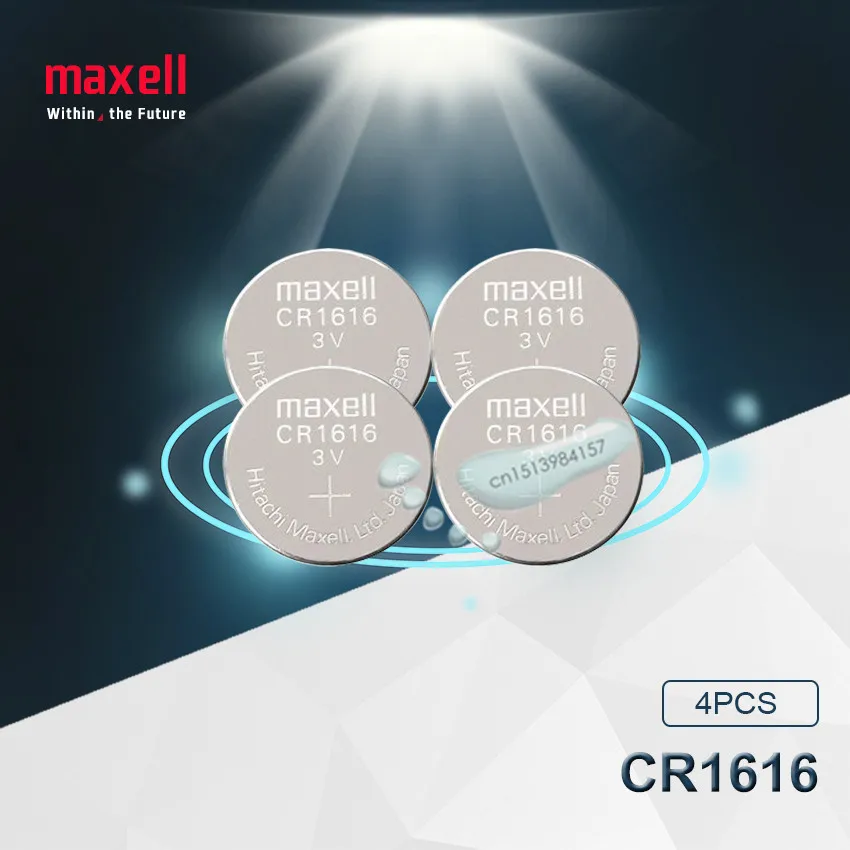 4 шт. Maxell CR1616 DL1616 ECR1616 LM1616 1616 3 в литиевые батареи батарейка