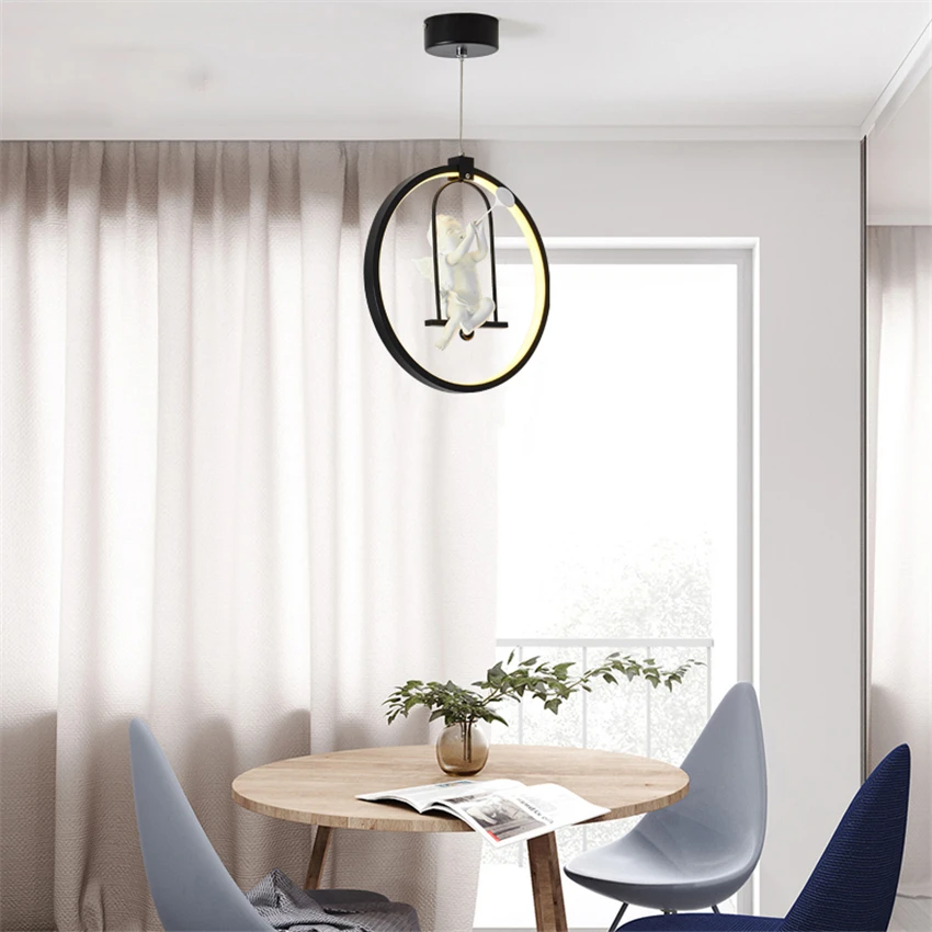 Ангелы подвесной светильник s люстра светильник ing led hanglamp Лофт Декор лампы светильник для гостиной спальни подвесной светильник