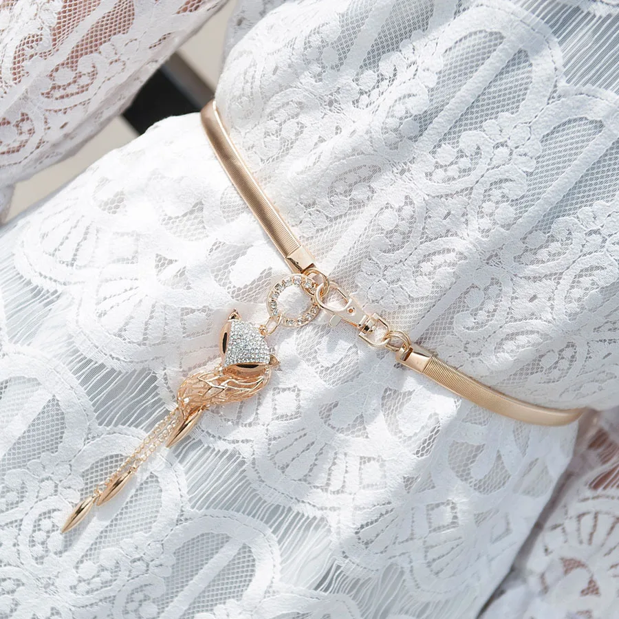 Модный металлический эластичный винтажный женский ремень Chian 22 типа застежка