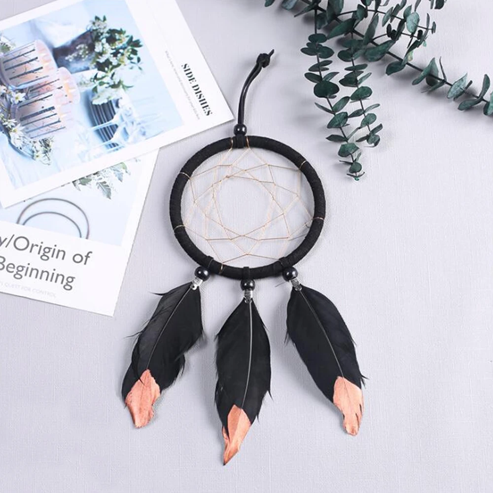 Ловцы снов домашние декоративные черные маленькие размеры в скандинавском стиле