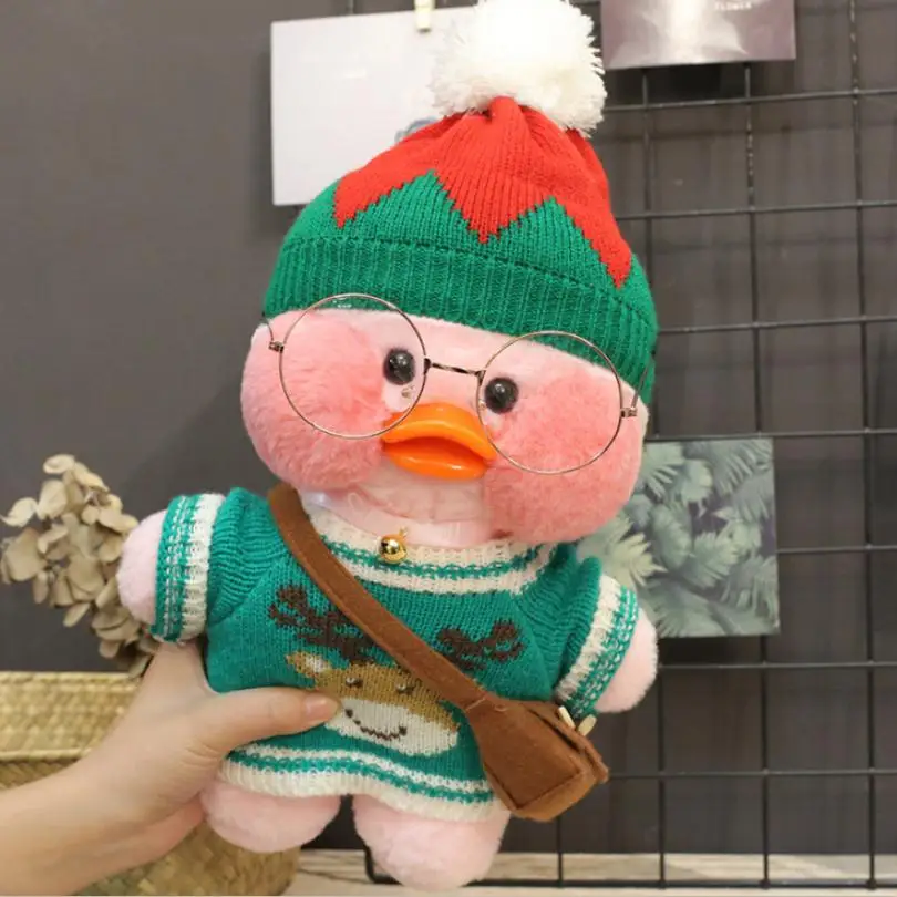 30 см Kawaii LaLafanfan плюшевая игрушка кафе утка мультфильм Милая Утка Мягкая кукла