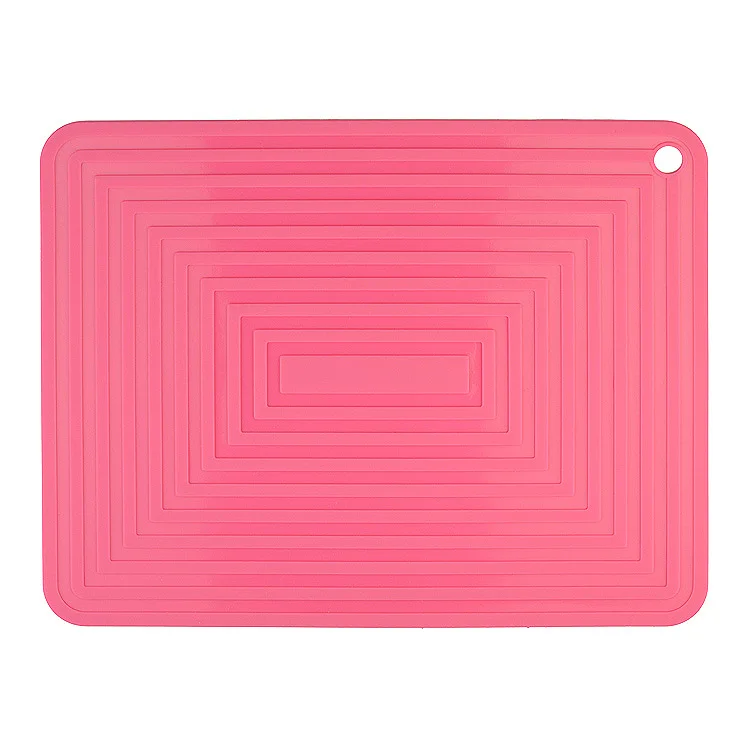 Rose Pink Гибкие Силиконовые триветы-Многофункциональные Силиконовые держатели для кастрюль, ложка отдыха коврик для кухонного стола-Нескользящие Горячие подставки и подставки - Цвет: Rose Pink