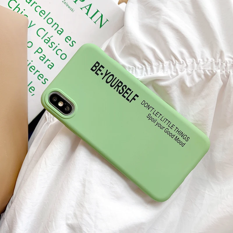 Be Yourself мягкий чехол для телефона Xiaomi Redmi Note 7 Note 7 Pro 4A 4X зеленый противоударный защитный случай для Redmi Примечание 4