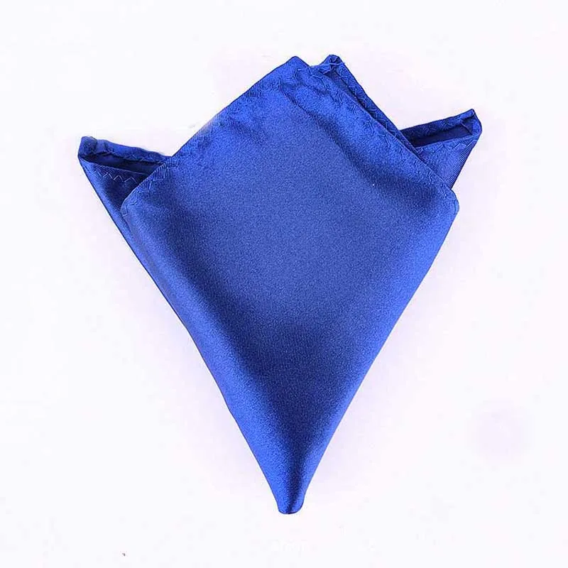 Men Royal Blue Мужской галстук-бабочка, свадебный платок, формальный атласный классический однотонный галстук-бабочка, модный квадратный Карманный Подарочный стиль, галстук-бабочка, галстук, Новинка - Цвет: Men Royal Blue