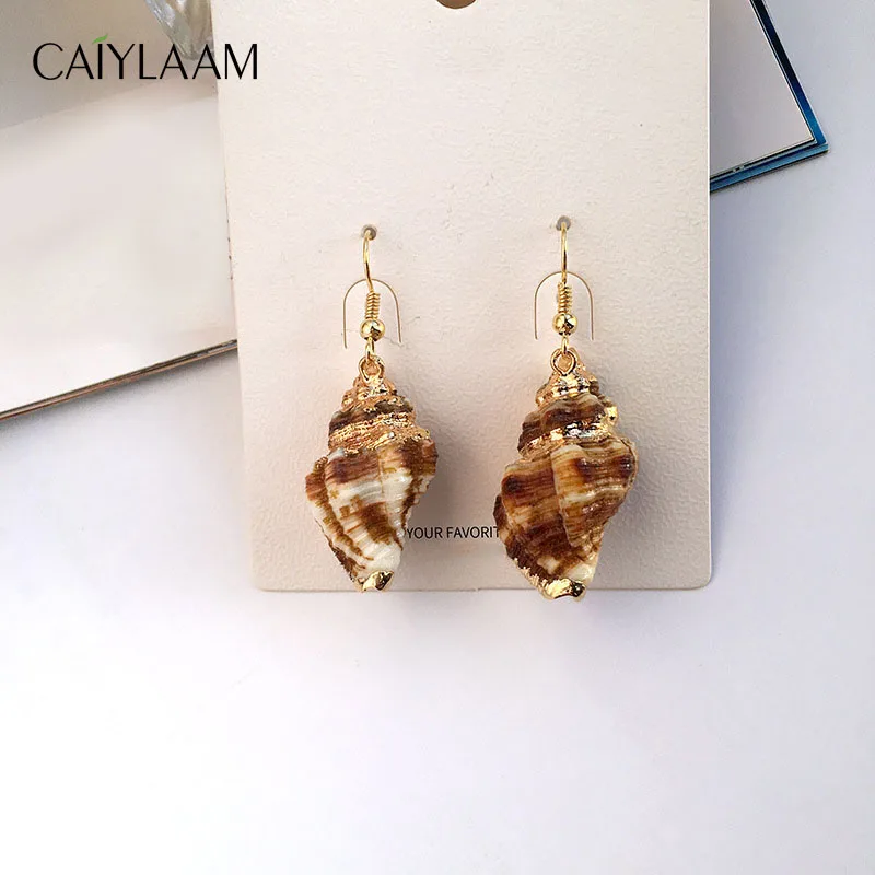 CAIYLAAM модные украшения пляжные серьги для женщин браслет из прородного белого