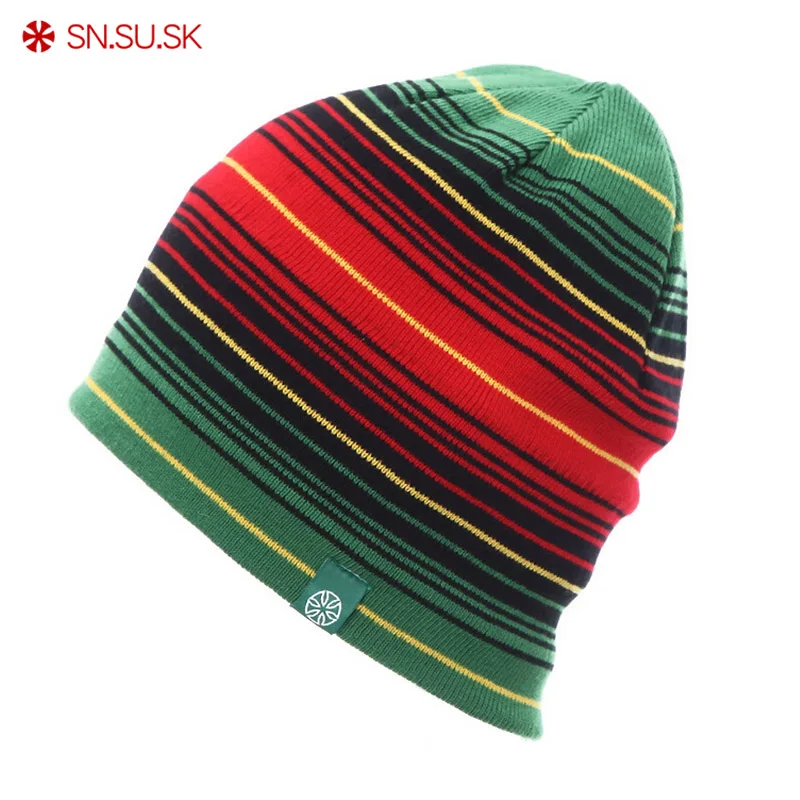 Двусторонняя шапка сноуборд зимняя шапочка Лыжная Женские мужские шляпы |