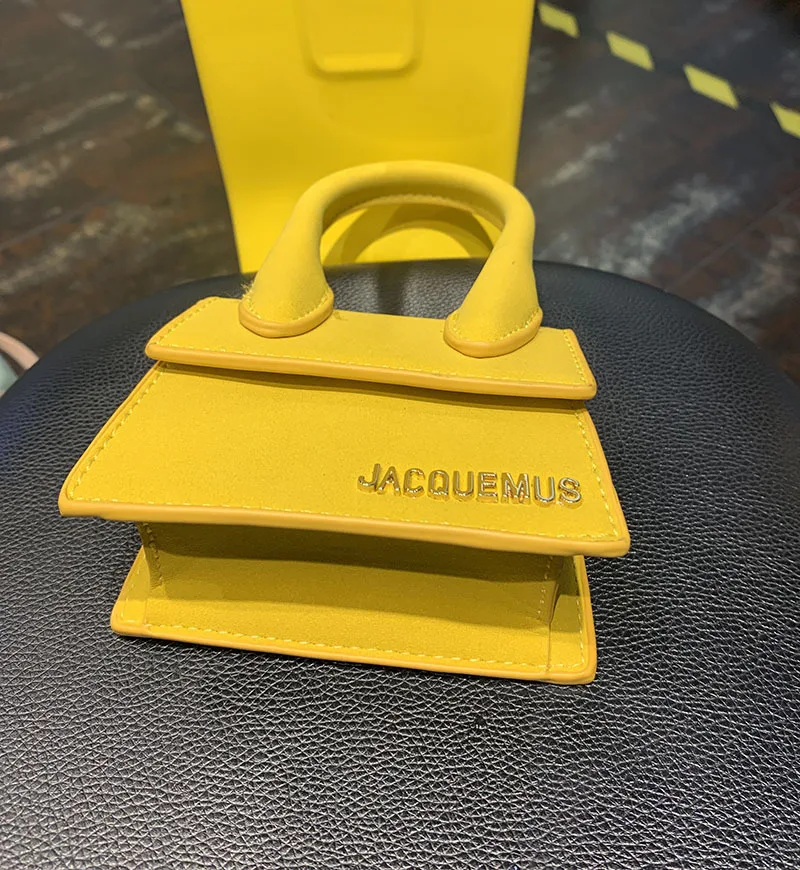 Женские сумки JACQUEMUS, мини-сумка-мессенджер из искусственной кожи, женская сумка через плечо, женская сумка, аксессуары, сумка-тоут, украшения, небольшой лоскут