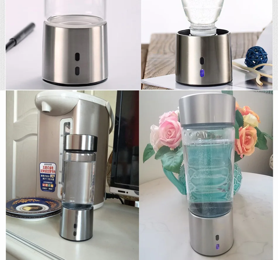 H2 Max 3000ppb SPE+ PEM Высокая чистота водорода богатая бутылка для воды, водород и кислород разделения, без озона, без хлора, без кислорода