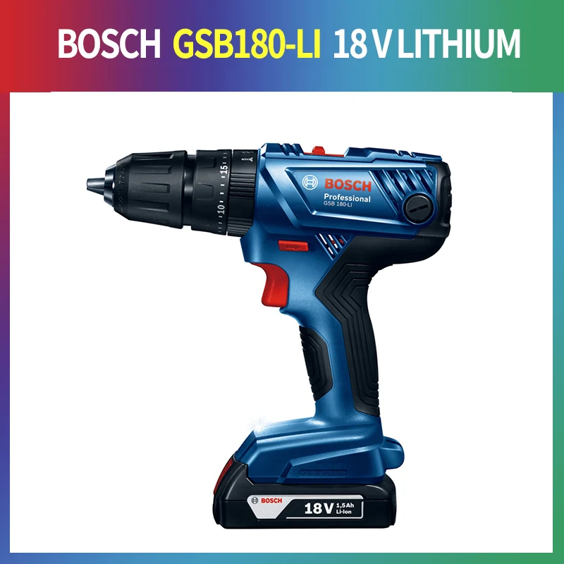 GSB180-LI Bosch Ударная дрель для зарядки 14,4 В/18 В литиевая отвертка ручная дрель GSB140-LI/GSB180-LI - Цвет: GSB180-LI