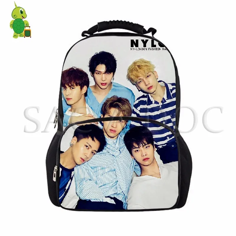 Повседневный Рюкзак Kpop VIXX для студентов колледжа большой рюкзак ноутбука