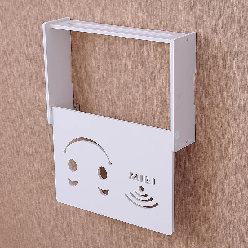 41X28X10CM Беспроводной Wifi роутер коробка ПВХ настенная полка висячая штепсельная плата кронштейн коробка для хранения 22 стиля - Цвет: 41X28X10CM