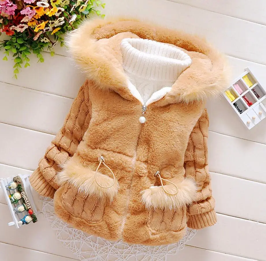 2017 нарядная куртка для маленьких девочек на свадьбу зимнее толстое теплое пальто