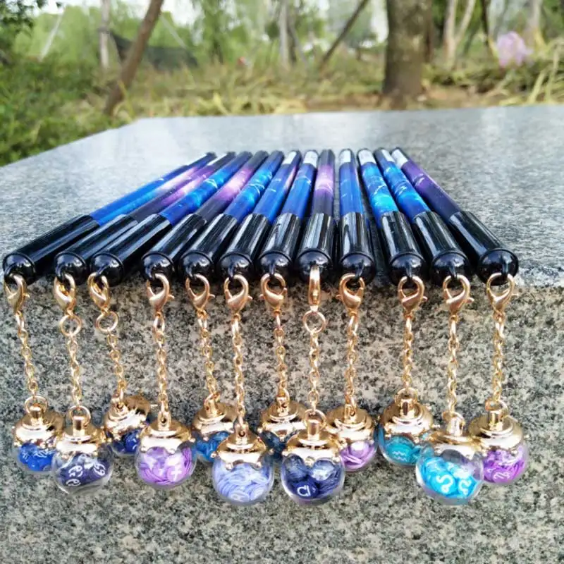 

Twelve Constellations 0.5mm Black Pens for school Writing gel pen kawaii Starry sky Wishing bottle Pens school supplies cute pen