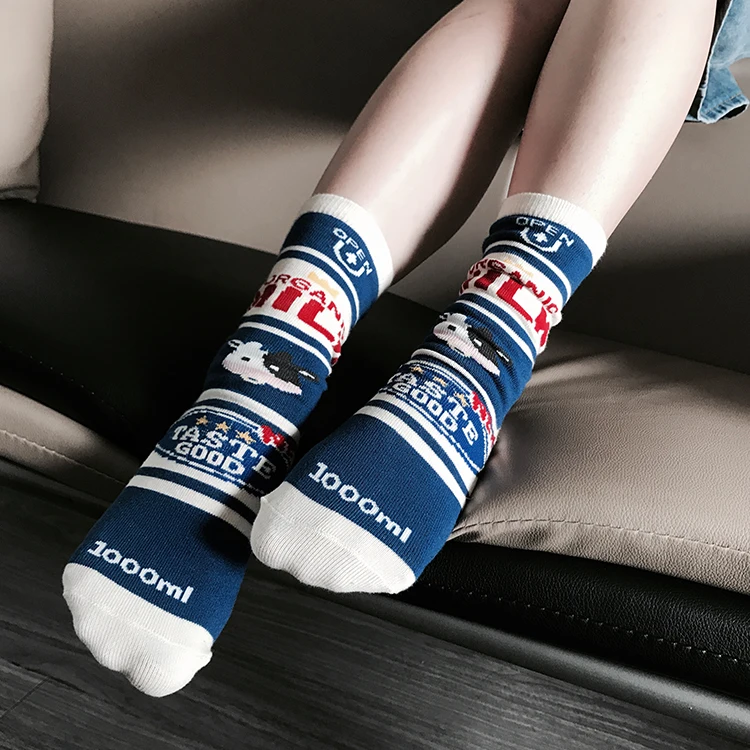 Корея Harajuku модные тенденции Повседневное Для женщин мужчин Носки для девочек