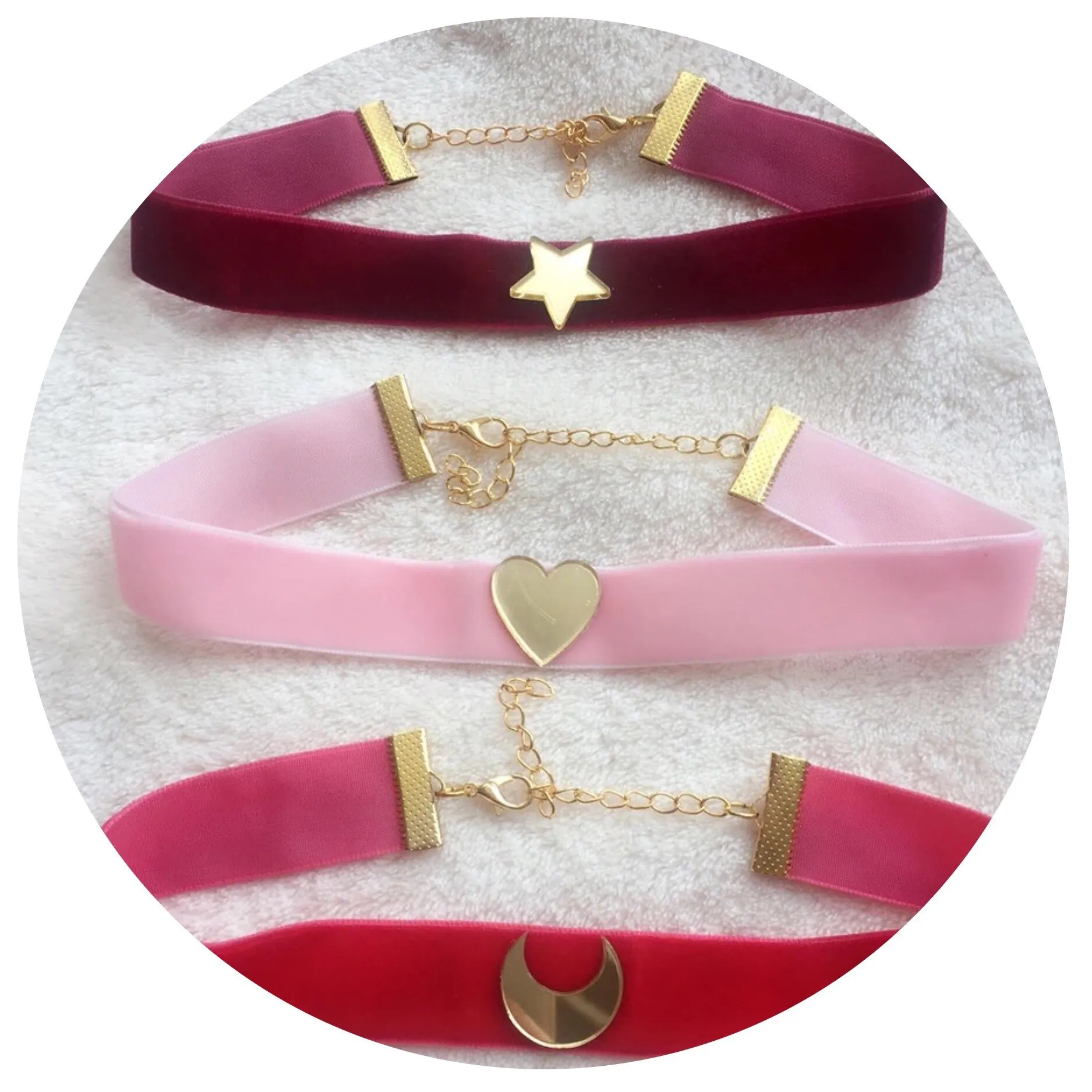 Аниме Косплэй Сейлор Мун Ожерелья для мужчин красный бархат Чокеры Для женщин и