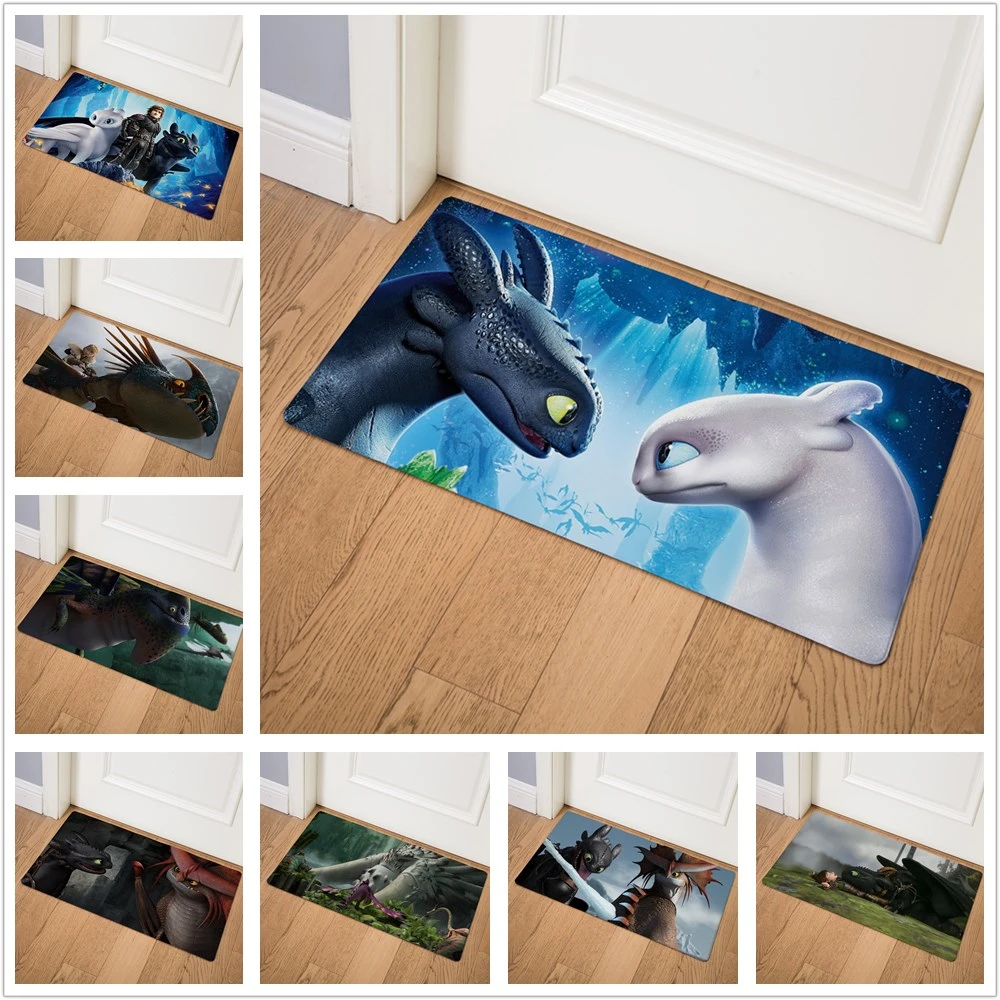 Как приручить дракона Deadly Nadder Print Коврик для двери стелька для кухни ковер для дома и улицы Добро пожаловать в ванную комнату Нескользящие коврики