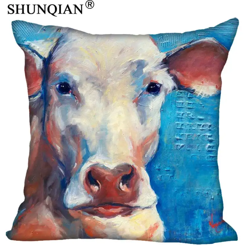 Новое поступление Коровья подушка чехол на молнии индивидуальная Подушка