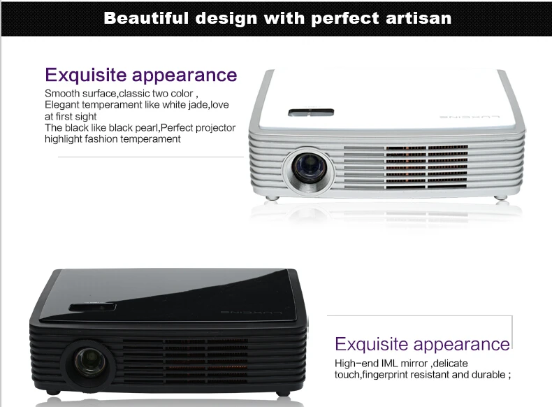 Luxcine новейшие портативные мини светодиодный проектор dlp z4000 4 К видео proyector