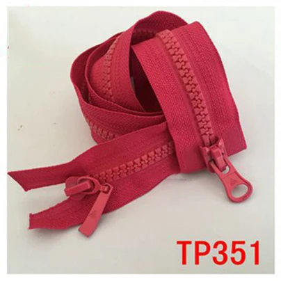 Meetee 5 шт. 80 см 5# Многоцветный резиновый двойной открытый хвост молния Сделай Сам пуховик Домашний текстиль Одежда ручная вышивка двойная голова молния - Цвет: Rose red