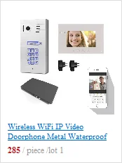 7 дюймов ЖК 700TVL ИК камера беспроводной WiFi IP видео домофон Поддержка IOS Android iPad смартфон планшет