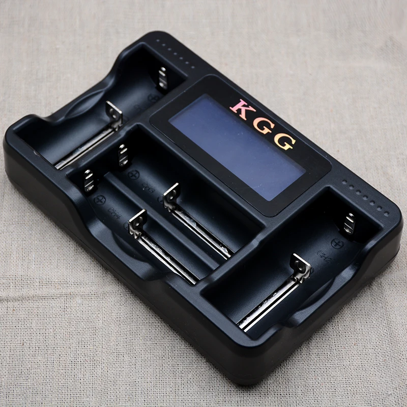 KGG 4 ЖК-дисплей Дисплей USB быстрое Интеллектуальный Зарядное устройство для